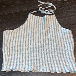 🔵⚪️Blue & White Halter top⚪️🔵